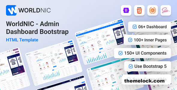 Worldnic v1.1 - Bootstrap Admin Dashboard Template