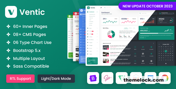 Ventic v2.0.0 - Event Ticketing Bootstrap 5 Admin Template