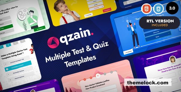 Qzain - Multiple Test & Quiz Templates