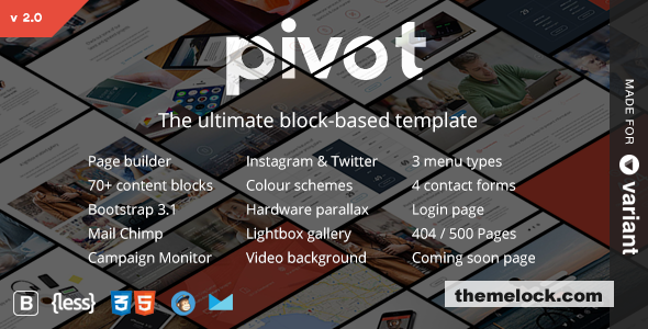 Pivot v2.0.3 - Multi-Purpose HTML with Page Builder