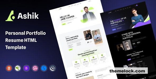 Ashik - Personal Portfolio HTML Template