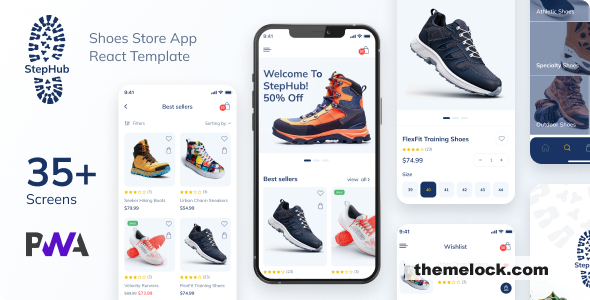 StepHub - Shoes Store & eCommerce HTM Mobile App