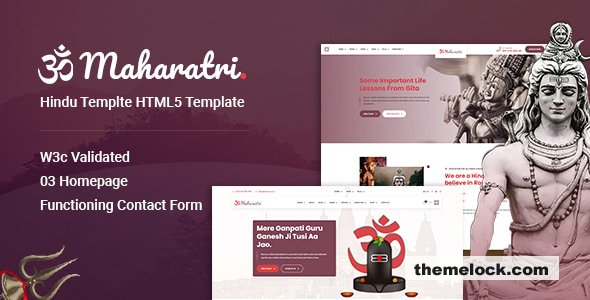 Maharatri v1.4 - Hindu Temple HTML5 Template
