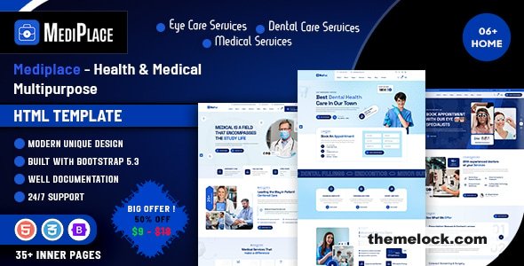Mediplace - Health & Medical Multipurpose HTML Template