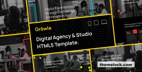 Gröwla – Digital Agency & Studio HTML Template