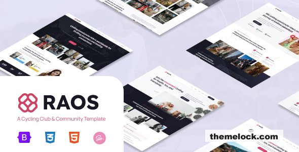 Raos - Responsive Cycling Club & Community HTML Template