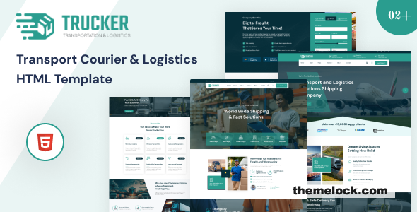 Trucker - Transport Courier & Logistics HTML Template