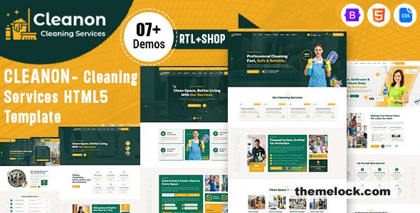 Cleanon - Cleaning Services HTML5 Template