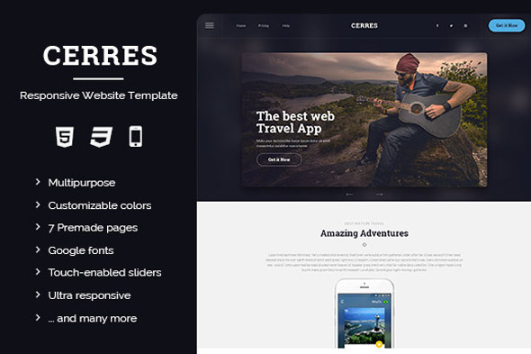 Cerres - Responsive Website Template