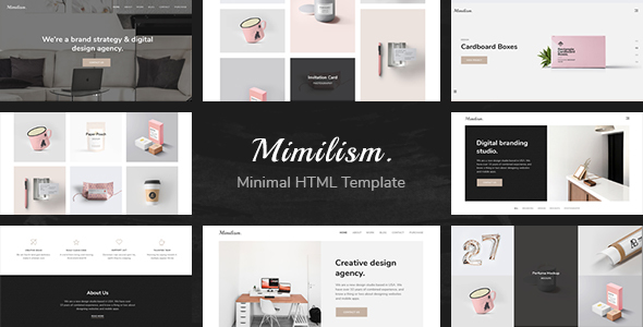 Mimilism - Clean & Minimal Portfolio HTML Template