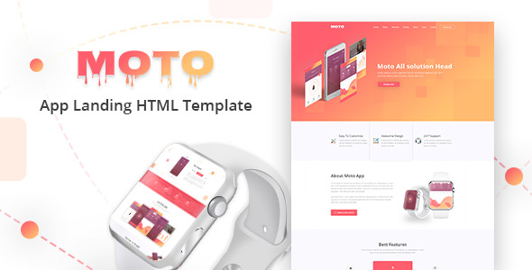 Moto - Multipurpose Landing Page Template