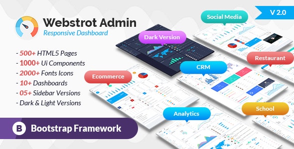 Webstrot Admin Panel v1.0 - Responsive Bootstrap Dashboard Template