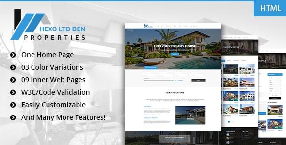 Hexo - Premium RealEstate HTML Template