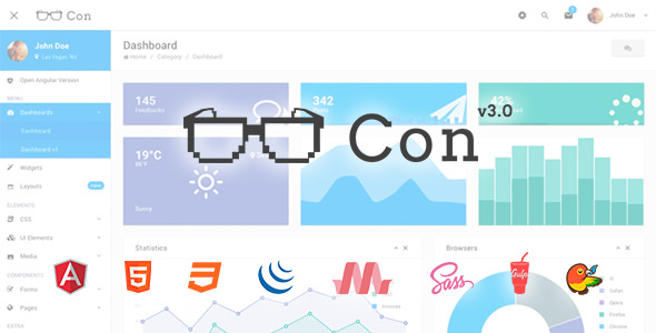 Con - Material Admin Dashboard Template