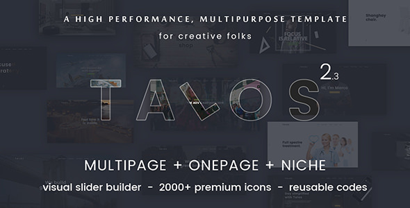 Talos v2.3 - Creative Multipurpose HTML Template