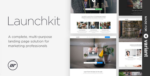 Launchkit Landing Page, Variant Builder v1.3.1