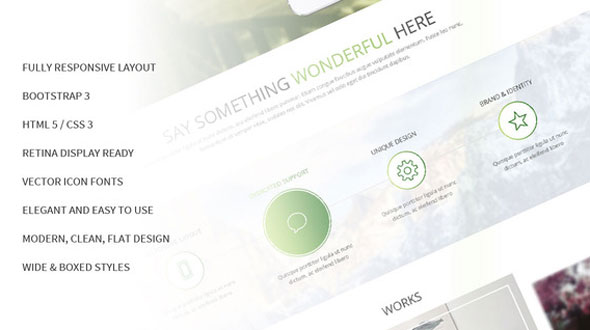 Morning - Creativemarket Responsive Bootstrap Theme