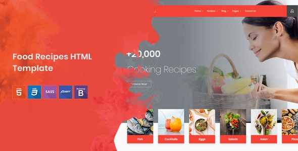 Cook Note v1.0 - Food Recipes HTML Template