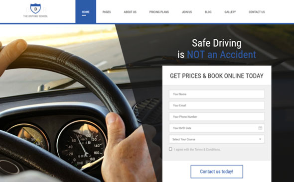 Driver - Driving School Template