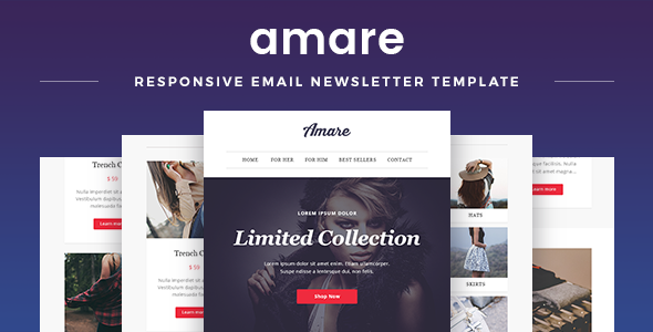 Amare - Responsive Email & Newsletter Template