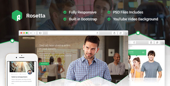 Rosetta - Themeforest Multipurpose HTML Template
