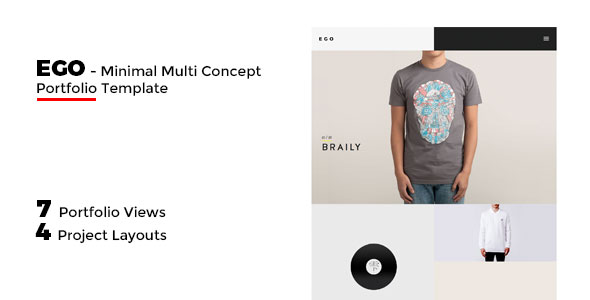 EGO - Multi-Concept Portfolio -Freelancer / Agency