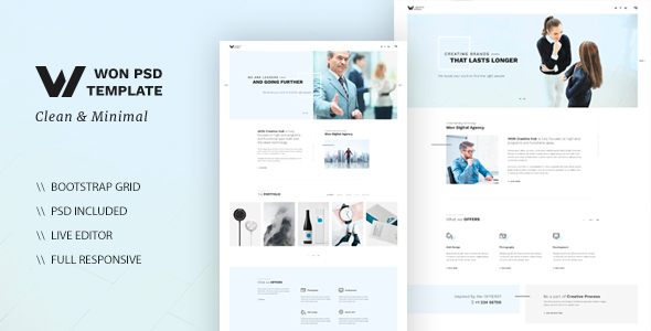 WON - Clean Multipurpose HTML