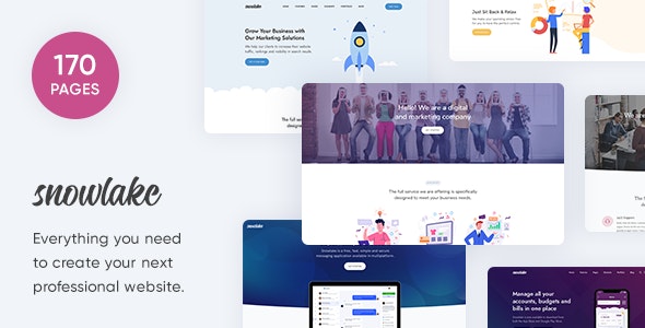 Snowlake v1.0.1 - Creative Business & Startup Template
