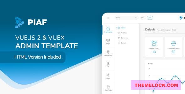 Piaf v5.2.0 - Vue Admin Template