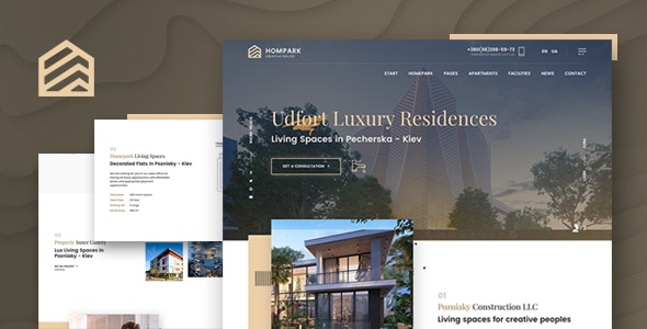 Hompark v1.0 - Real Estate & Luxury Homes
