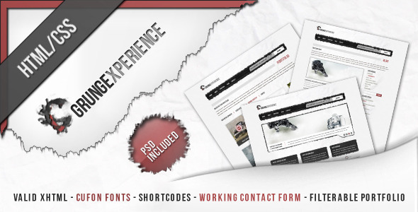 Grungexperience - Premium HTML Template - Updated