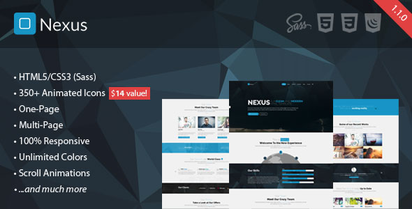 Nexus - Responsive Multipurpose HTML5 Template