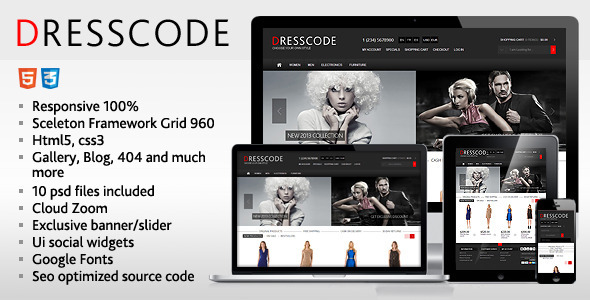 Dresscode - Responsive HTML Template