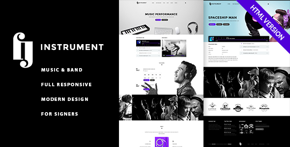 Instrument - Musicians, Singers, Bands HTML