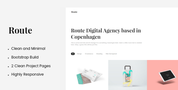 Route Creative Portfolio HTML Template
