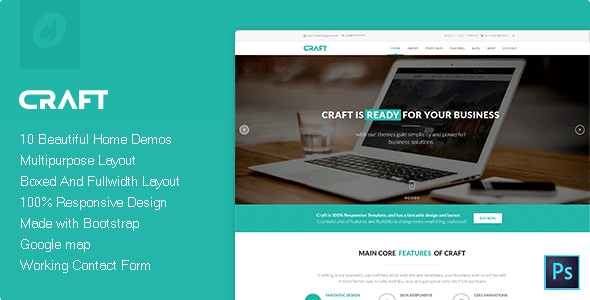 Craft - Multipurpose & Responsive HTML Theme