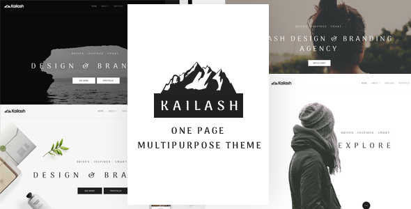 Kailash - Minimal & Versatile Multi-Concept One page Theme