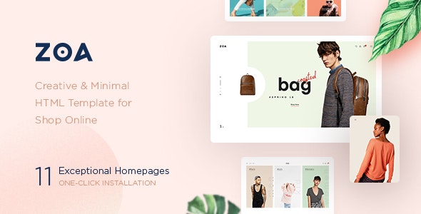 Zoa v1.0 - Minimalist HTML Template