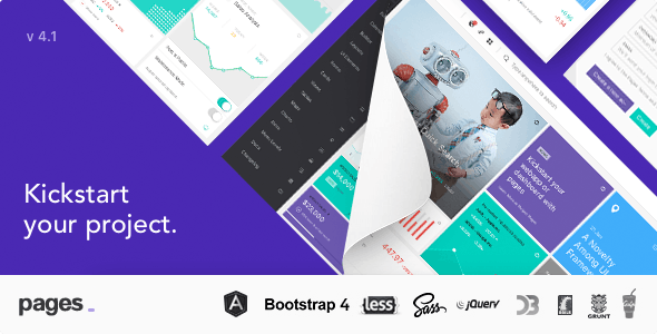 Pages v4.1 - Admin Dashboard Template with Angular 6, Bootstrap 4 & HTML
