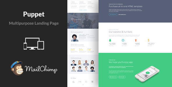 Puppet - Multipurpose Landing Page Template