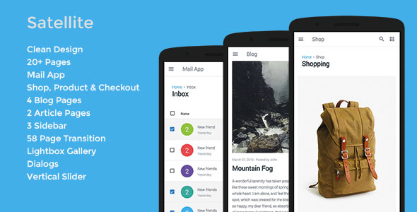 Satellite - Mobile & App Template