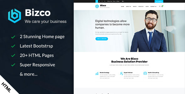 Bizco - Business & Corporate HTML Template