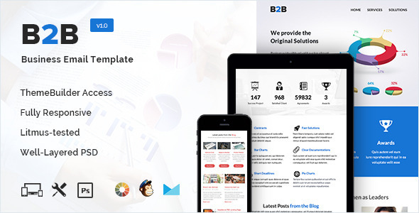 B2B - Business Email Template + Builder Access