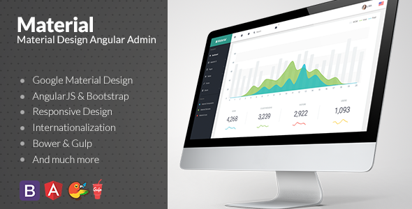 Material v1.2.4 - Design Admin with AngularJS