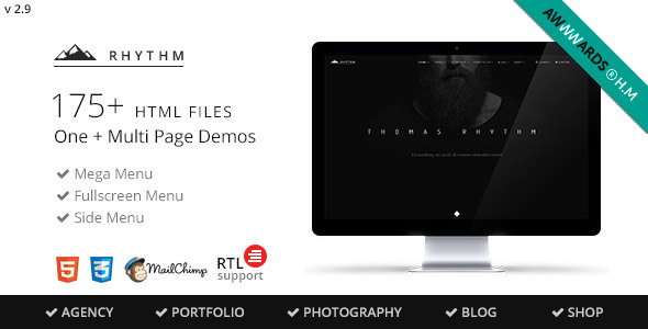 Rhythm v2.11 - Multipurpose One/Multi Page Template
