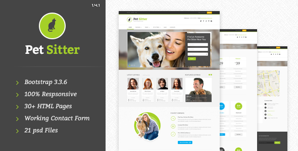PetSitter v1.4.1 - Responsive HTML5/CSS3 Template