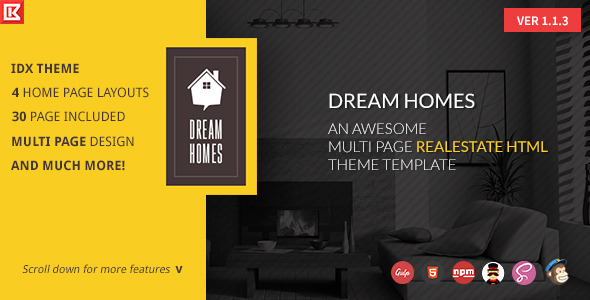 Dream Home - Multipage Realestate HTML Template