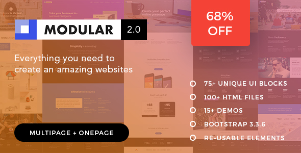 Modular - The Multi-Purpose Responsive HTML5 Template