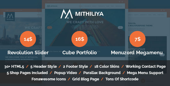 Mithiliya - Multipurpose Responsive HTML Template