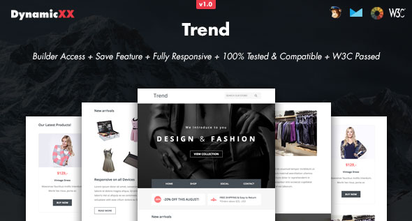 Trend - Responsive Email + Online Template Builder